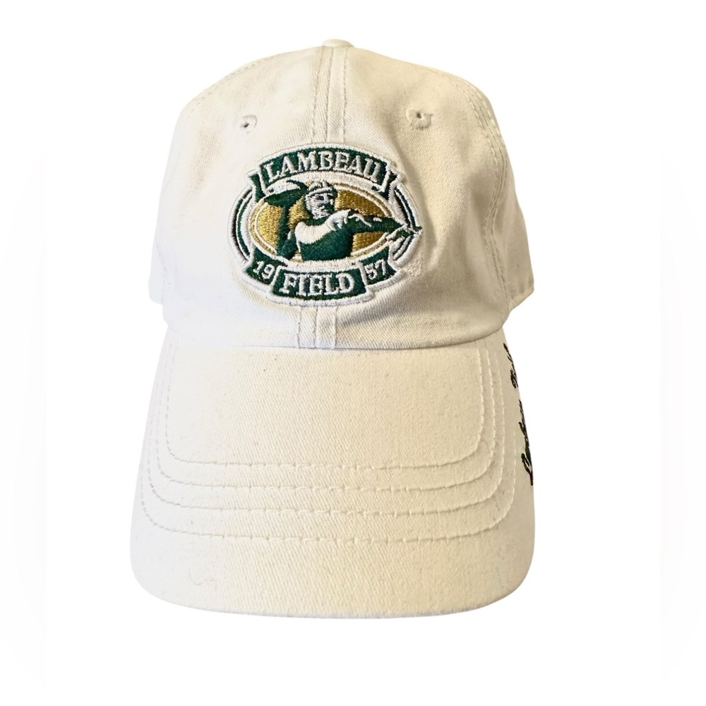 Green Bay Lambeau Field Hat Womens NFL Adjustable Sequence Logo White ‘47 Brand - Picture 6 of 9